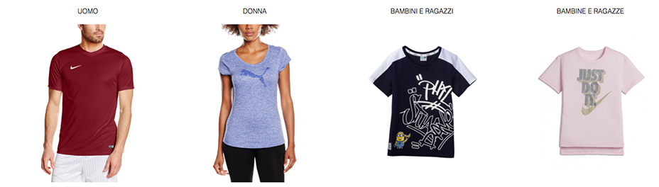 Prodotti per uomo, donna e bambino