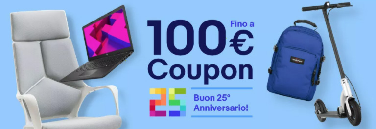 ebay 5% di sconto su tantissimi articoli