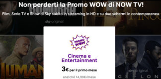 Now Tv a soli 3€