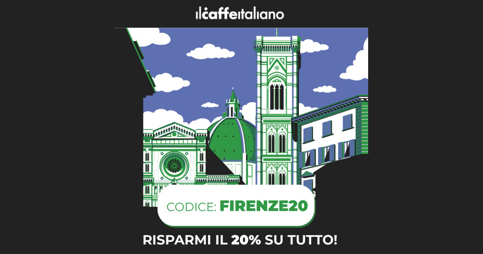 Sconto 20% il caffè italiano
