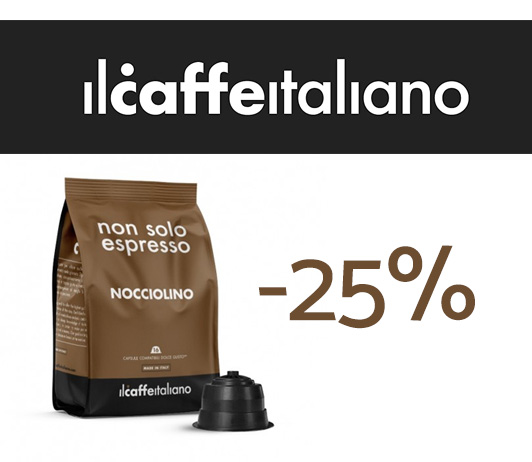 Il caffè italiano: -25% di sconto