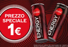 Coca Cola Energy a 1€ in Autogrill