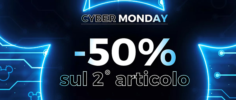 Disney Cyber Monday - 50% sul secondo articolo acquistato