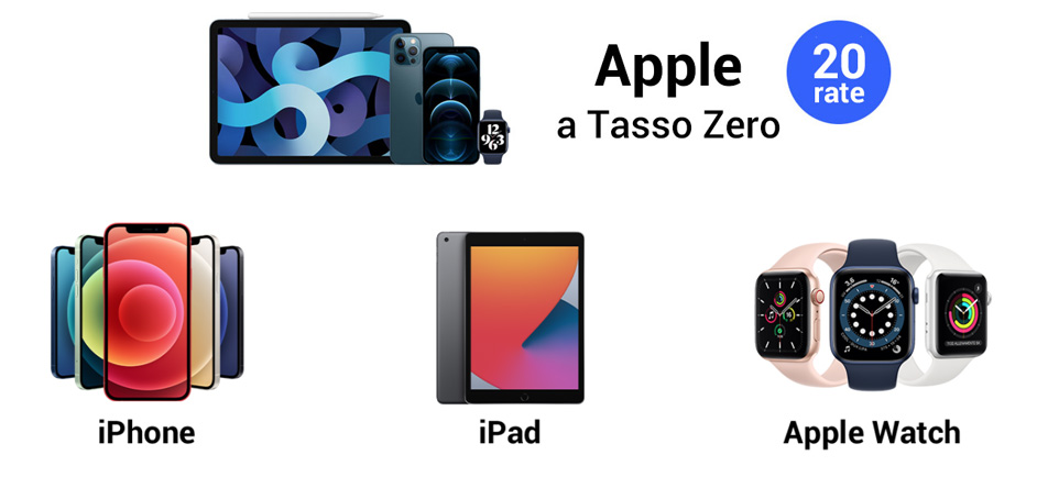 Finanziamento Apple Tasso Zero su Monclick