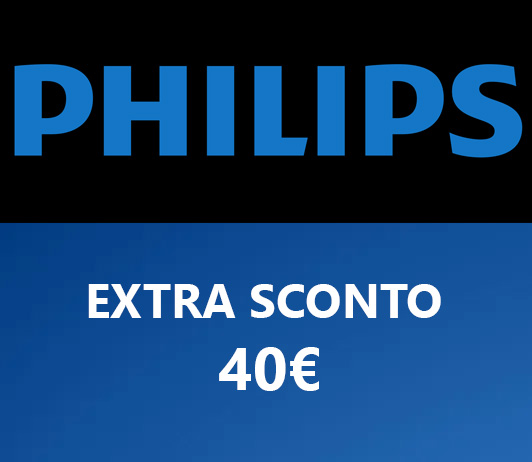 Promo Philips 40€ extra sconto su Amazon