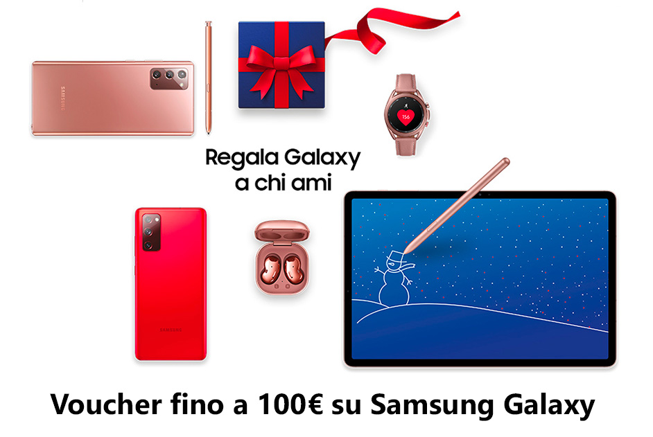 Samsung Galaxy fino a 100€ di sconto in negozio e online