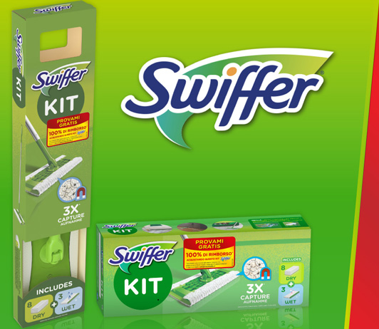 Kit Swiffer Gratis: ottieni fino a 15€ di rimborso