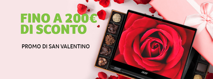 Acer Store - Promo San Valentino - 20% di sconto su articoli selezionati