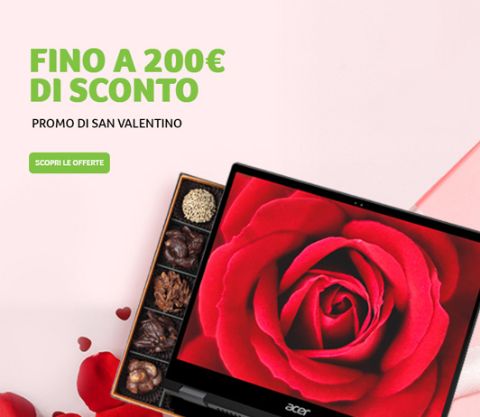 Acer Store - Promo San Valentino fino a 200€ di sconto