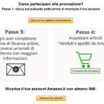 amazon ricarica account di almeno 90€