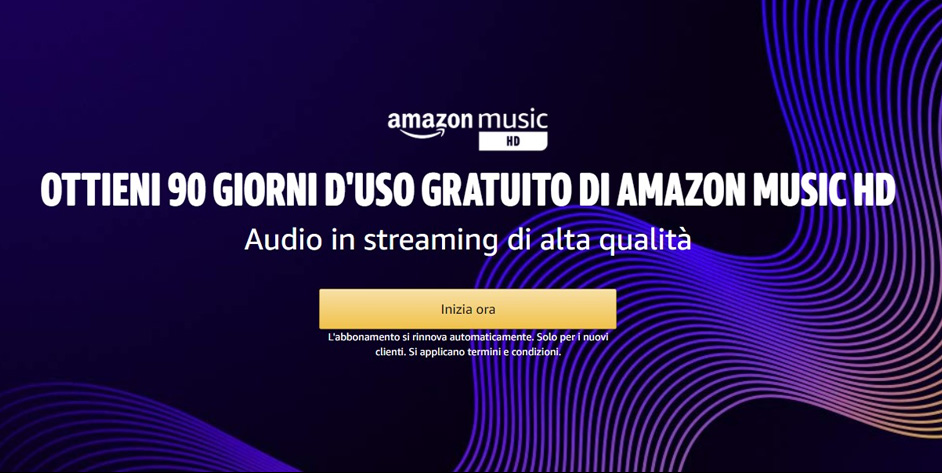 Amazon Music HD gratis per 90 giorni