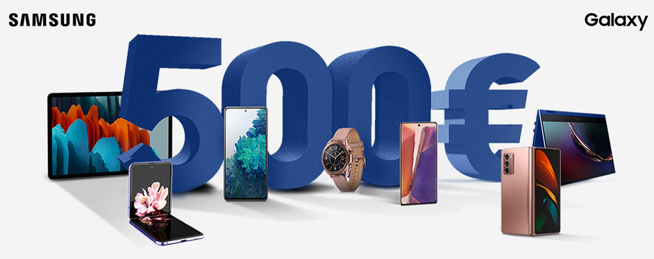 Rimborso Samsung fino a 500€ sulla linea Galaxy