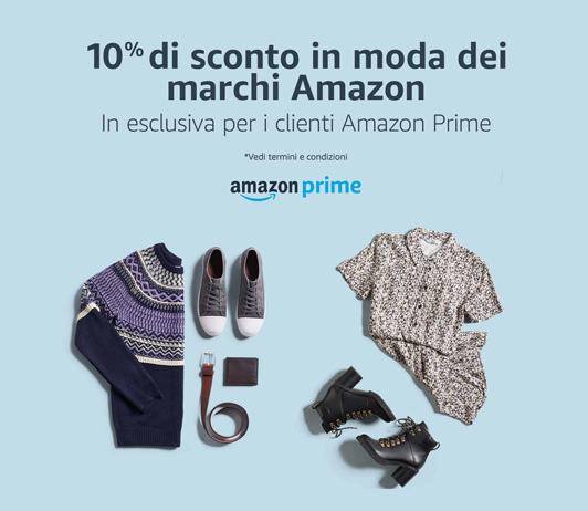 Amazon Moda - 10% con codice sconto FASHION10