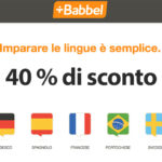 Babbel -40% di sconto