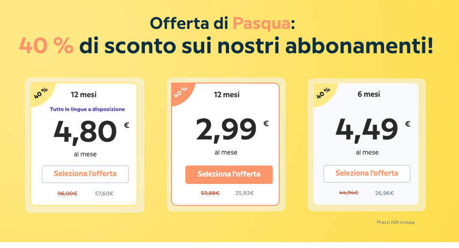 Babbel -40% di sconto sui corsi di lingue