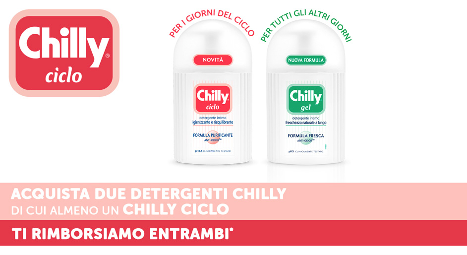 Chilly Ciclo - Acquista due prodotti e ricevi il rimborso totale