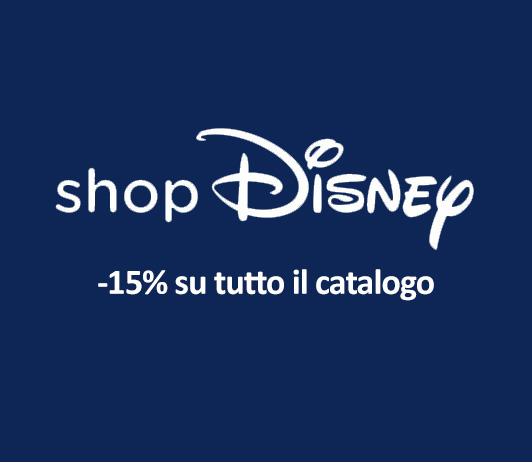 Shop Disney 15% di sconto su tutto il catalogo