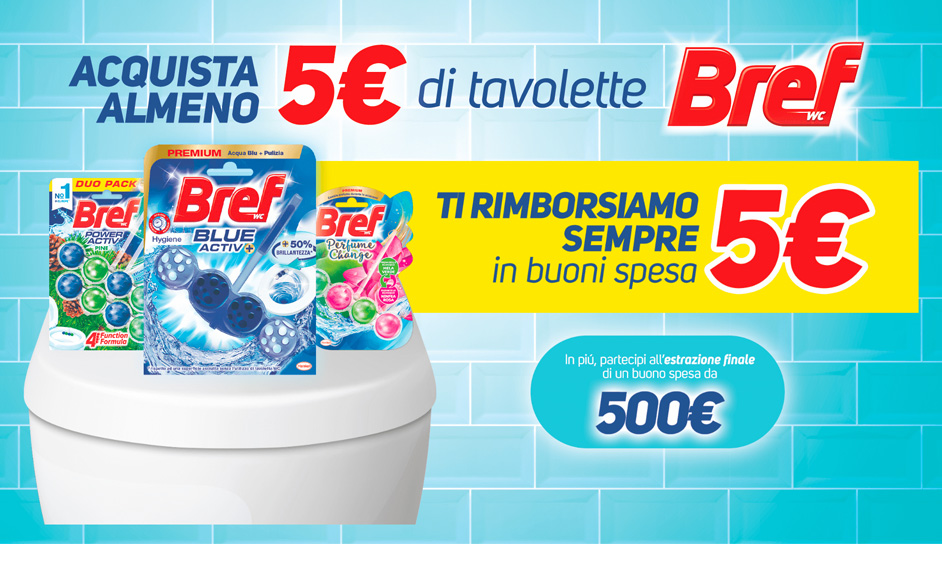 Bref Ricev un buono spesa del valore di 5 euro