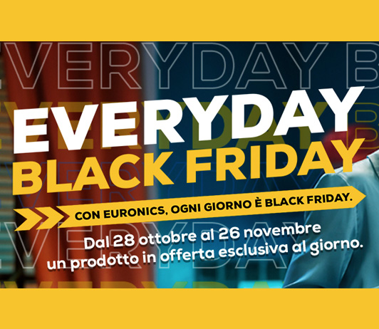 Euronics Black Friday - Sconti dal 28 ottobre al 26 novembre