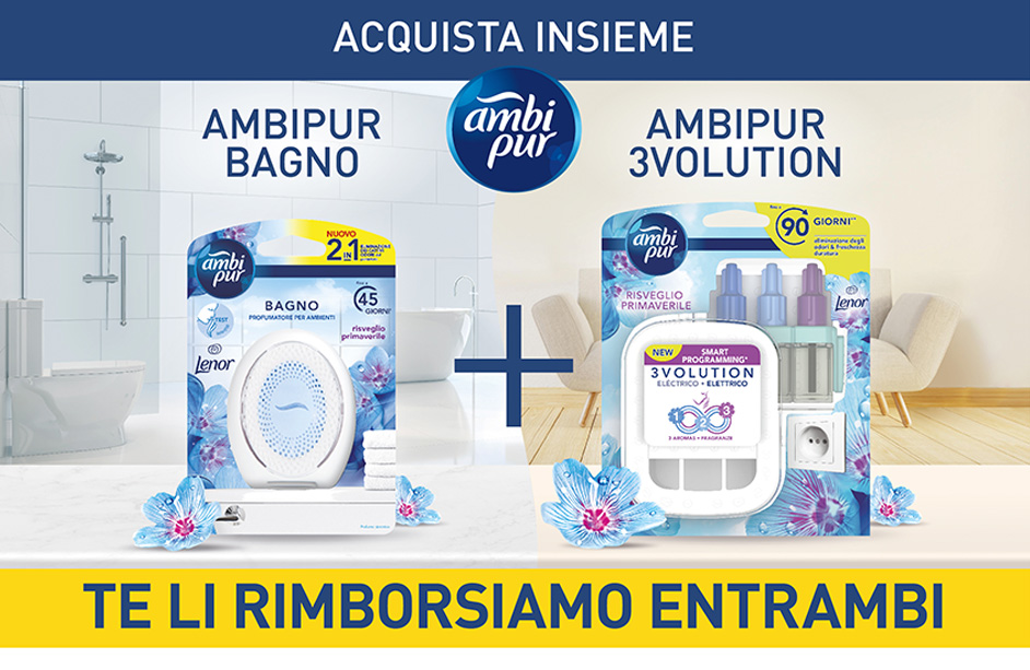 Cashback Ambipur - Chiedi il rimborso completo