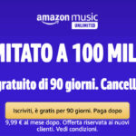 Amazon music Unlimited 90 giorni