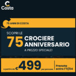 Costa Crociere 75 anniversario