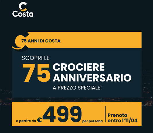 Costa Crociere a partire da 499 euro