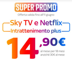 Sky Tv + Netflix in offerta