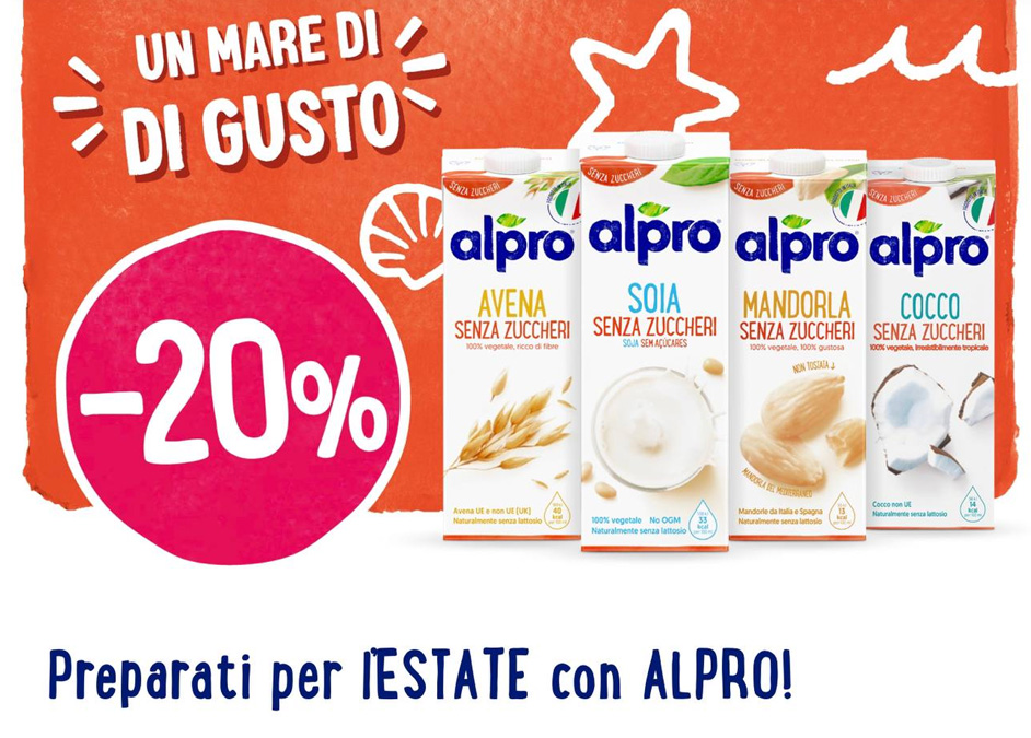 Alpro 20% di sconto