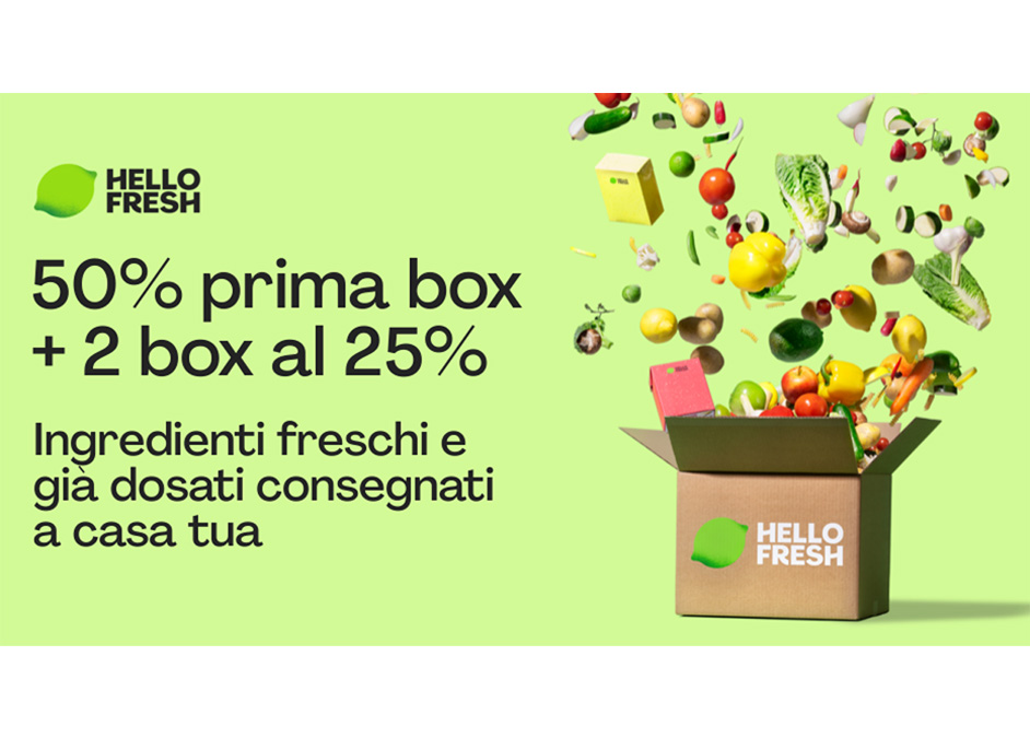 Hello Fresh 50% sulla prima box
