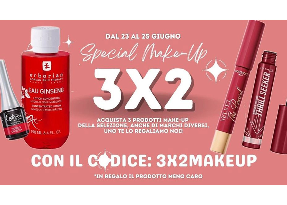 eCharme 3x2 con codice sconto