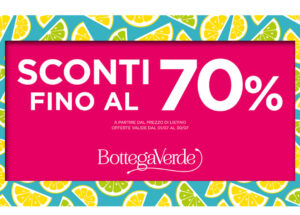 Bottega Verde sconti fino al 70%