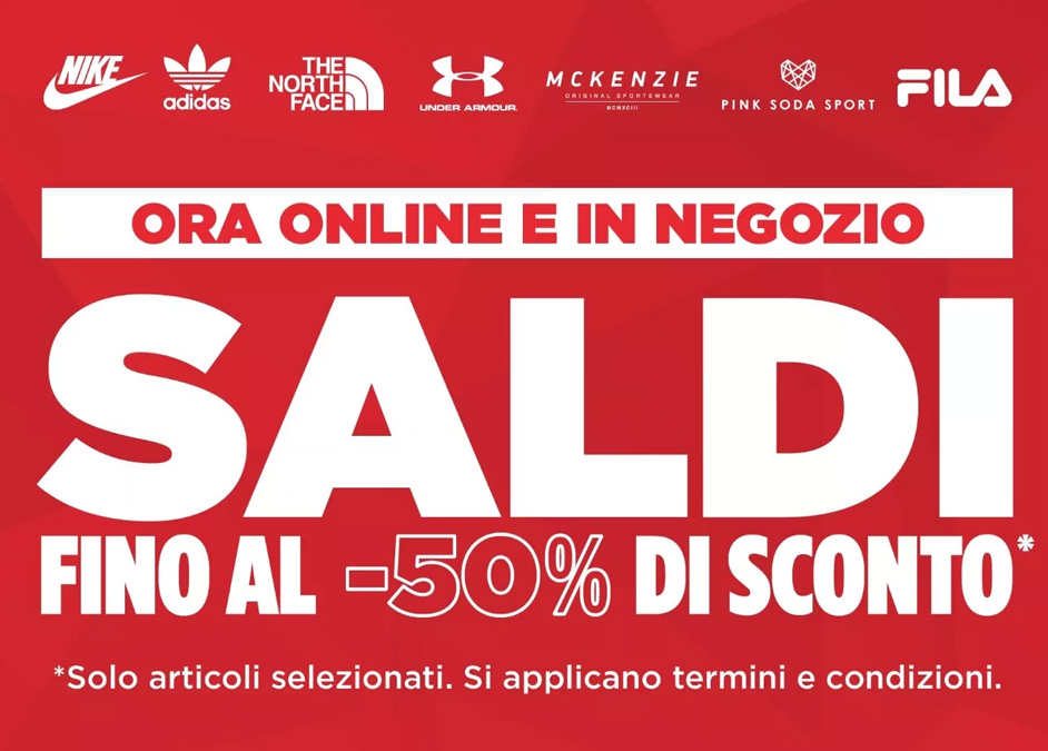 JD Sports fino al 50% di sconto